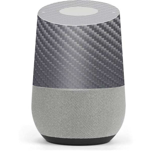 Silver Carbon Fiber Specialty Texture Material Google Home Skin